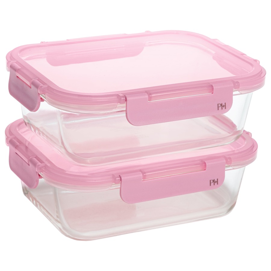 Meal Prep Glass Containers With Lids - 2-Piece Glass Food Storage Containers with