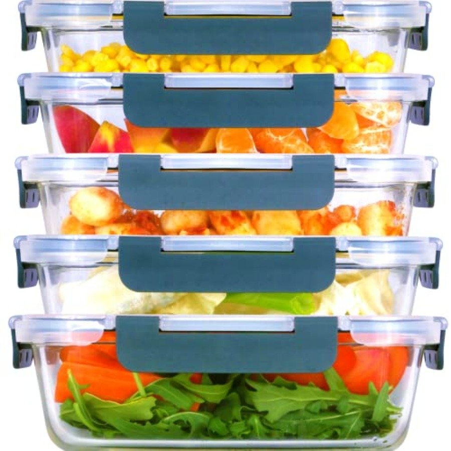 Glass Meal Prep Containers: 5  - Meal Prep Glass Containers With Lids recensie en prijs
