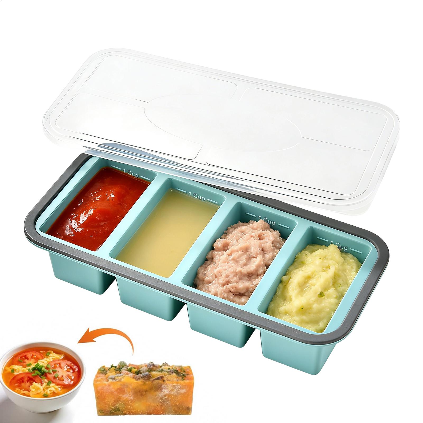 Silicone Freezer Tray Mold wit - Meal Prep Menu recensie en prijs