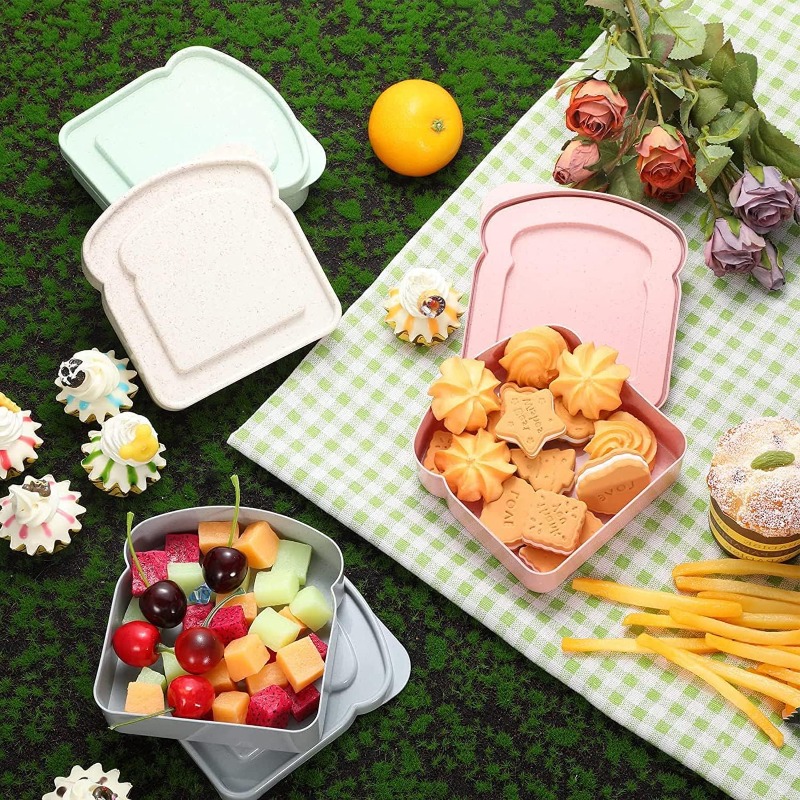 1/4pcs Sandwich Container Lunc - Meal Prep Lunch Boxes recensie en prijs