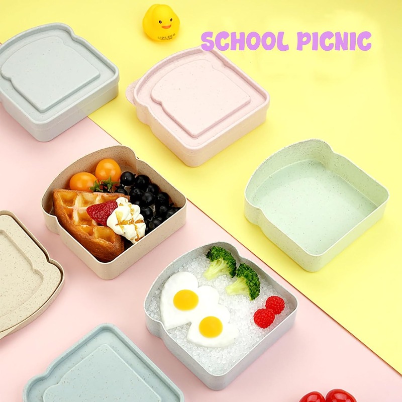 1/4pcs Sandwich Container Lunc - Meal Prep Lunch Boxes recensie en prijs