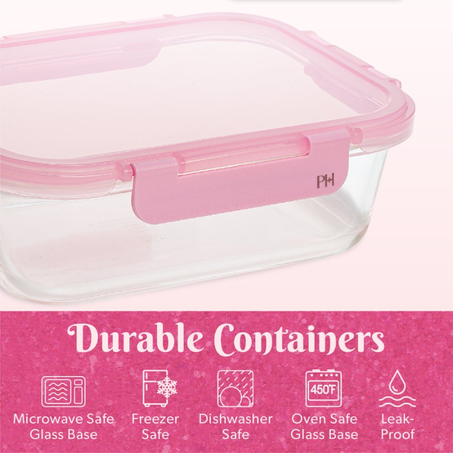 2-Piece Glass Food Storage Con - Meal Prep Glass Containers With Lids recensie en prijs