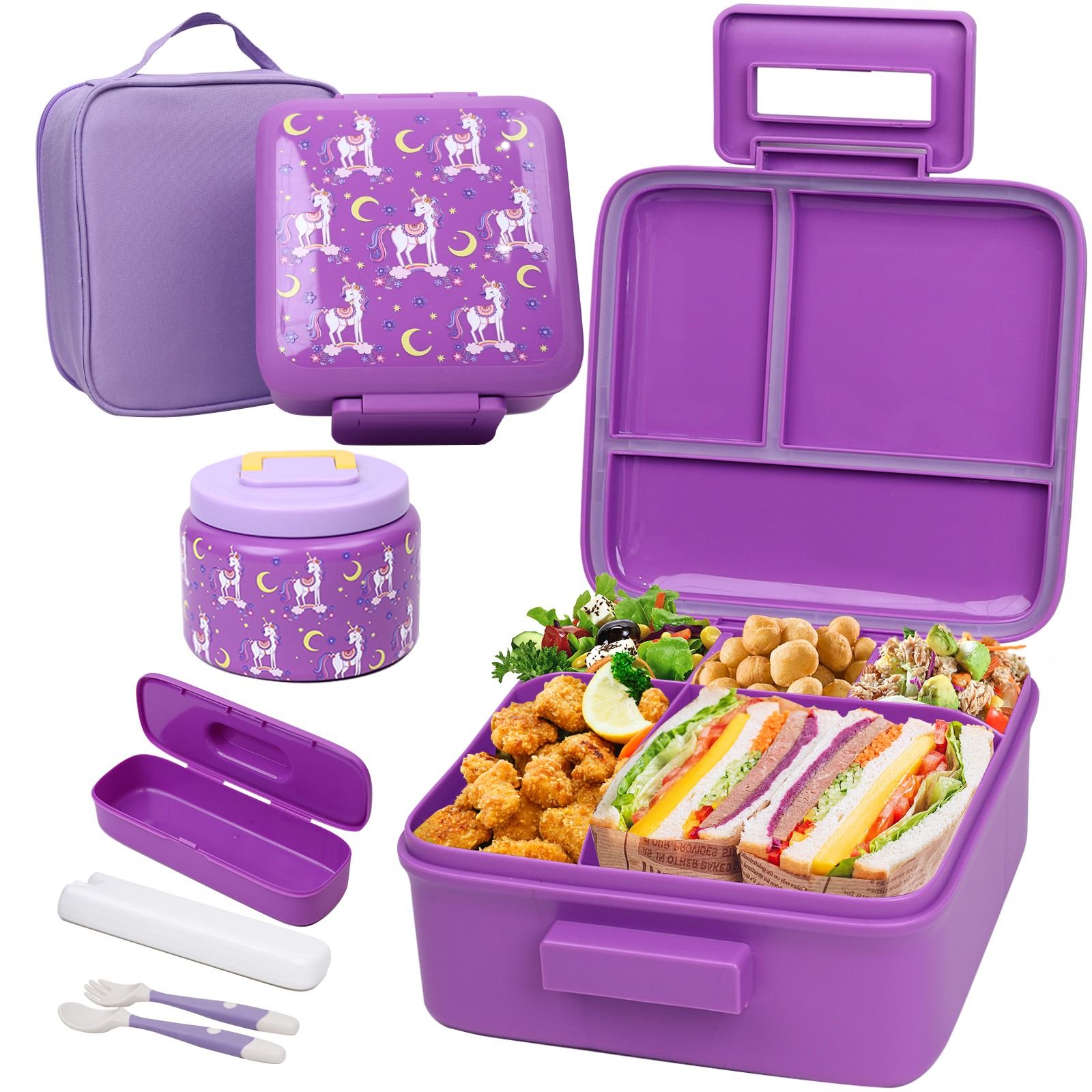 Bento Lunch Box for Kids With  - Meal Prep Lunch Boxes recensie en prijs