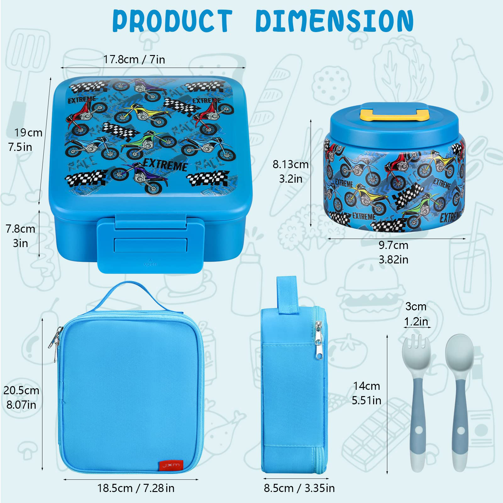 Bento Lunch Box for Kids With  - Meal Prep Lunch Boxes recensie en prijs