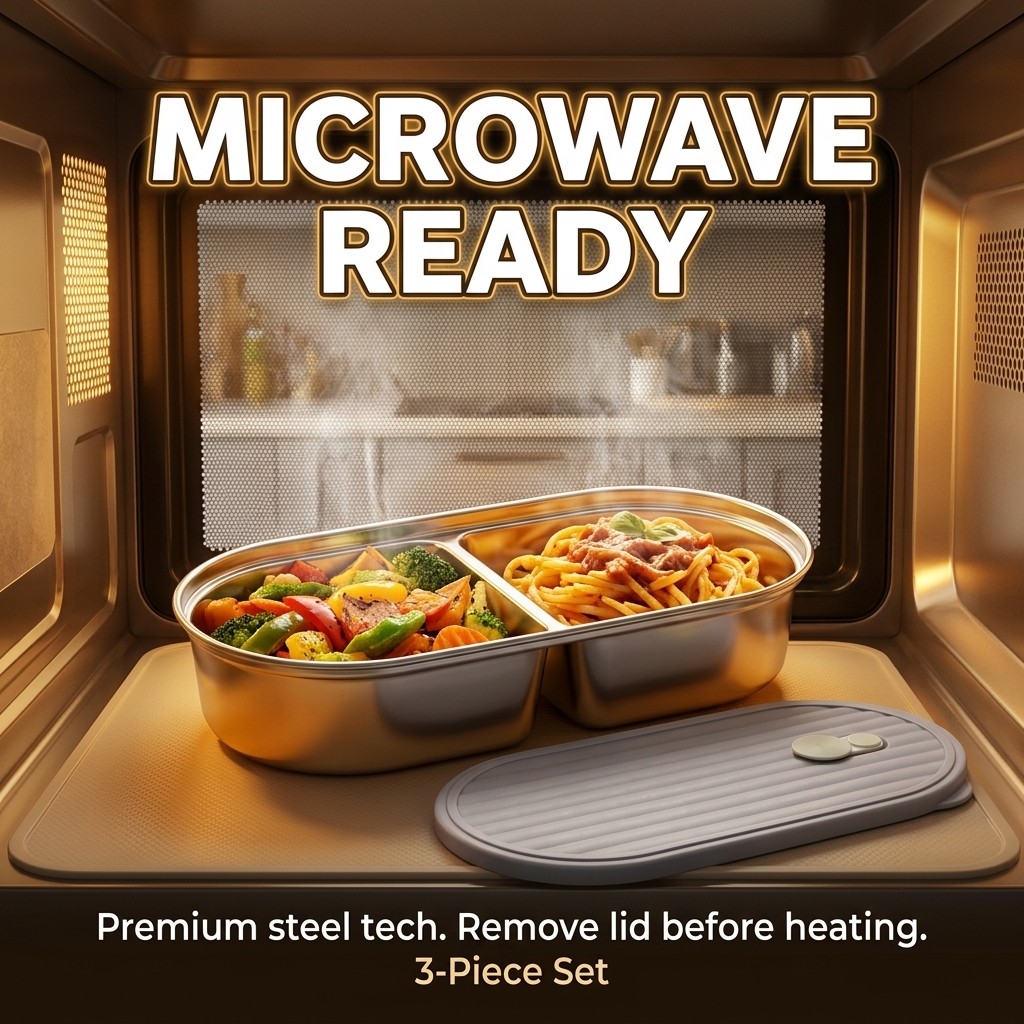 Microwavable 304 Stainless Ste - Meal Prep Lunch Boxes recensie en prijs