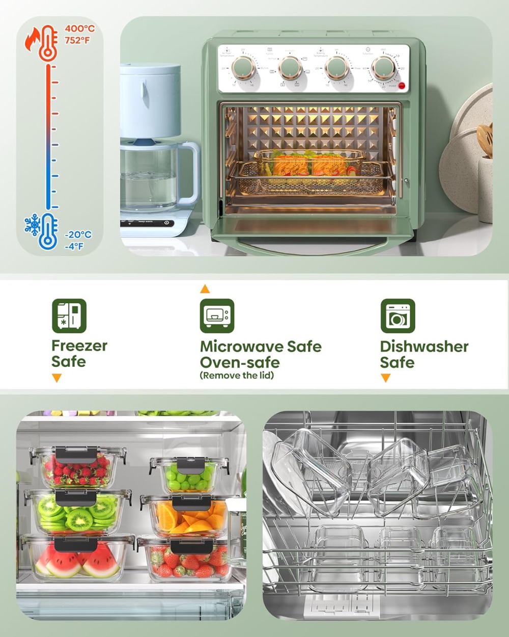 40 PCS Glass Food Storage Cont - Meal Prep Glass Containers With Lids recensie en prijs