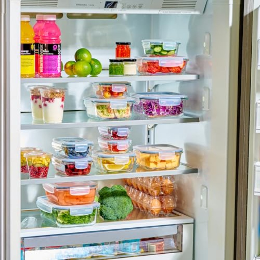 40pc Set Glass Food Storage Co - Meal Prep Glass Containers With Lids recensie en prijs