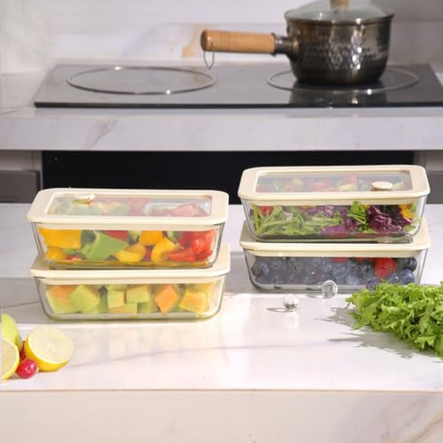 Glass Food Container Set with  - Meal Prep Glass Containers With Lids recensie en prijs