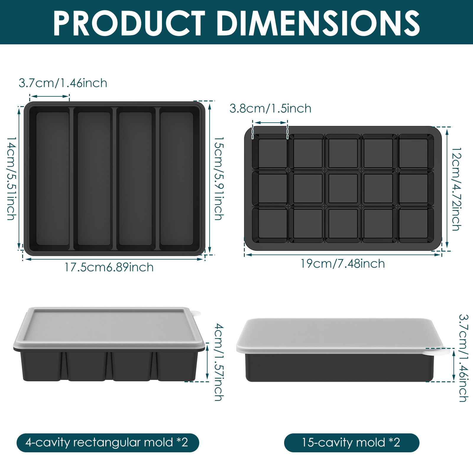 4 Pack Silicone Freezer Tray w - Meal Prep Menu recensie en prijs