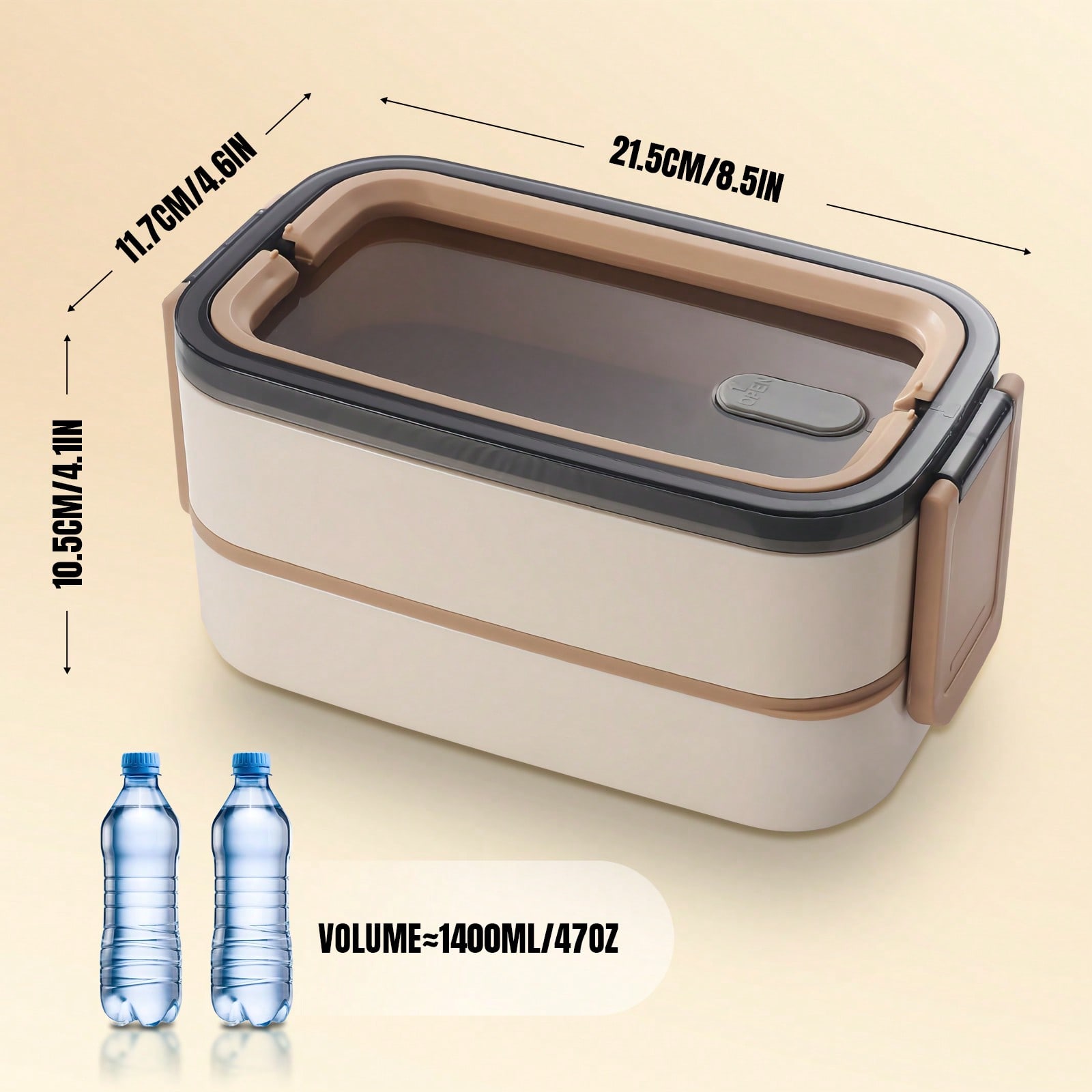 Stainless Steel 2-Layer Lunch  - Meal Prep Lunch Boxes recensie en prijs