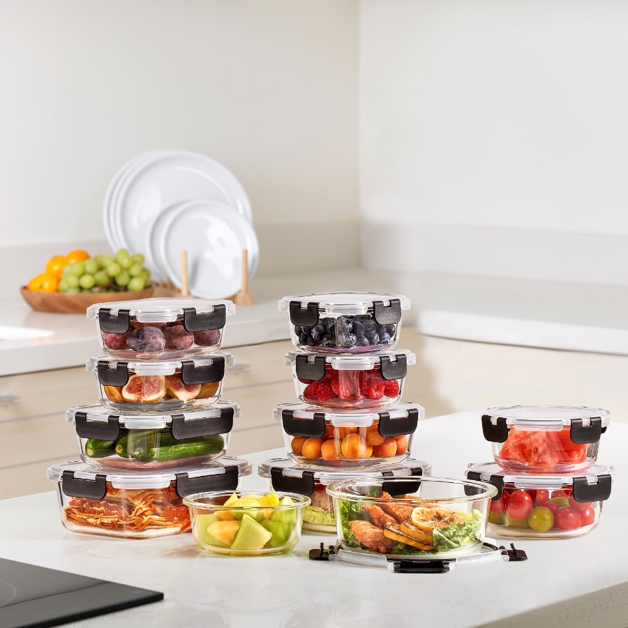 12pc Glass Meal Prep Container - Meal Prep Glass Containers With Lids recensie en prijs