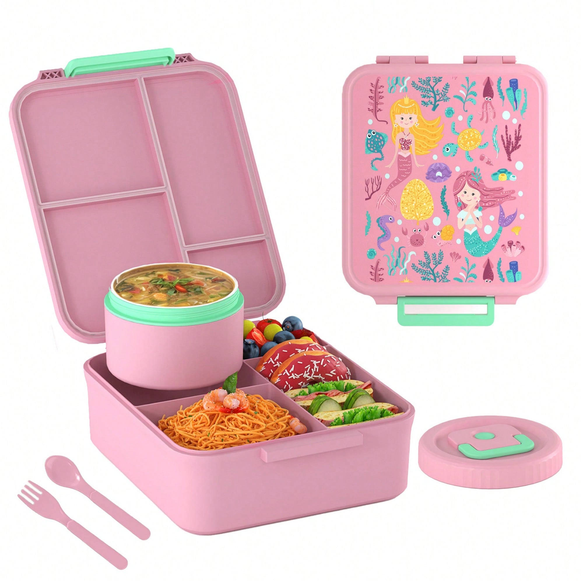 Kids Bento Lunch Box with 4 Co - Meal Prep Lunch Boxes recensie en prijs