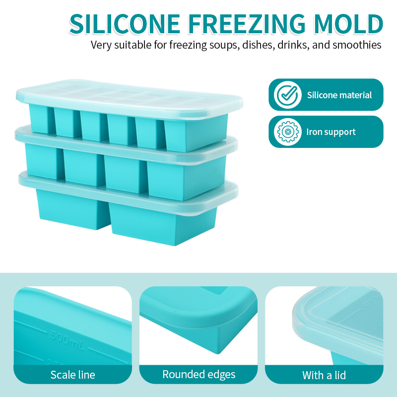 2 or 3-piece Silicone Freezer  - Meal Prep Menu recensie en prijs