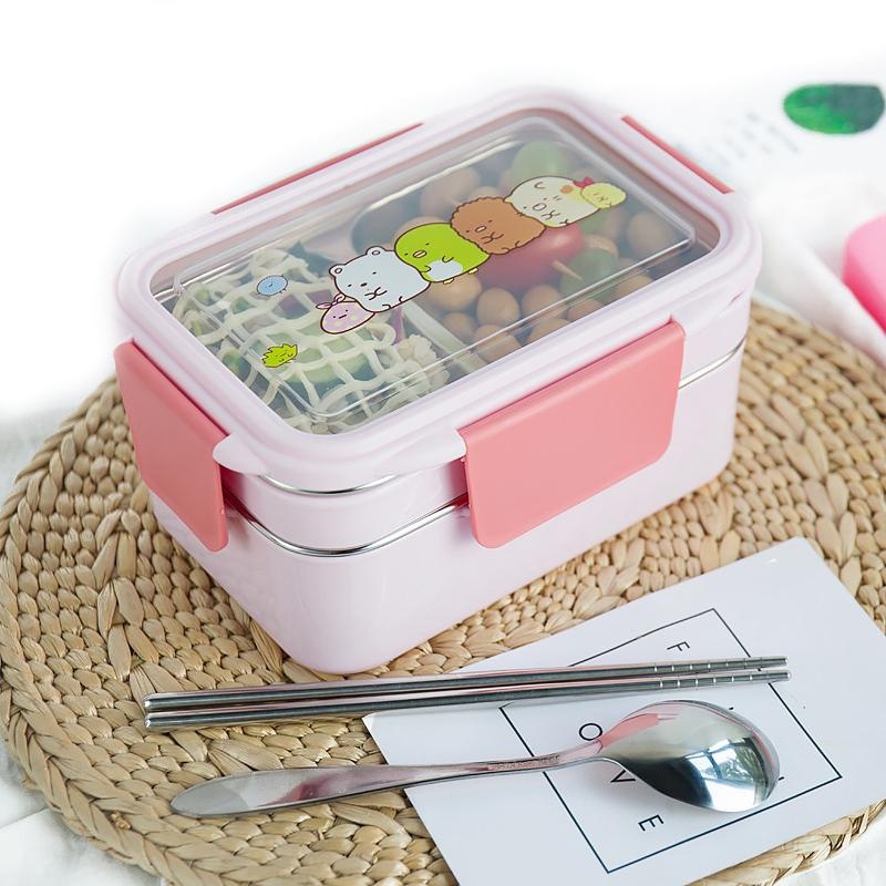 With Random Pattern Cartoon Lu - Meal Prep Lunch Boxes recensie en prijs