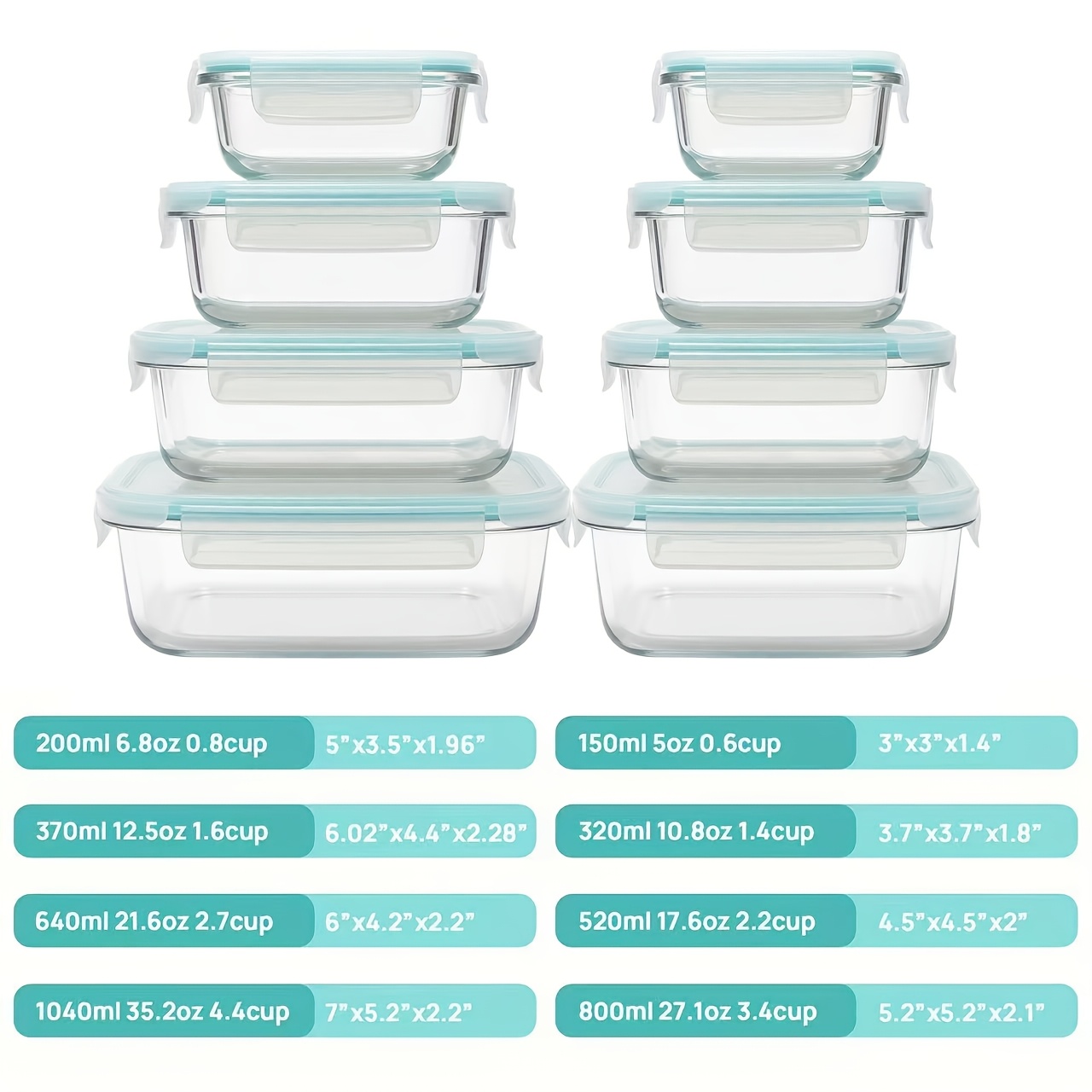 Premium Glass Food Storage Con - Meal Prep Glass Containers Oven Safe recensie en prijs