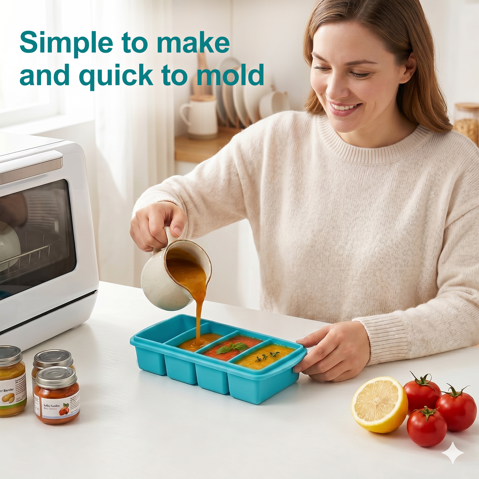 Silicone Soup Freezer Tray wit - Meal Prep Menu recensie en prijs