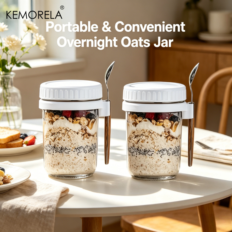 2pc Overnight Oatmeal Cup with - Meal Prep Oatmeal Jars recensie en prijs