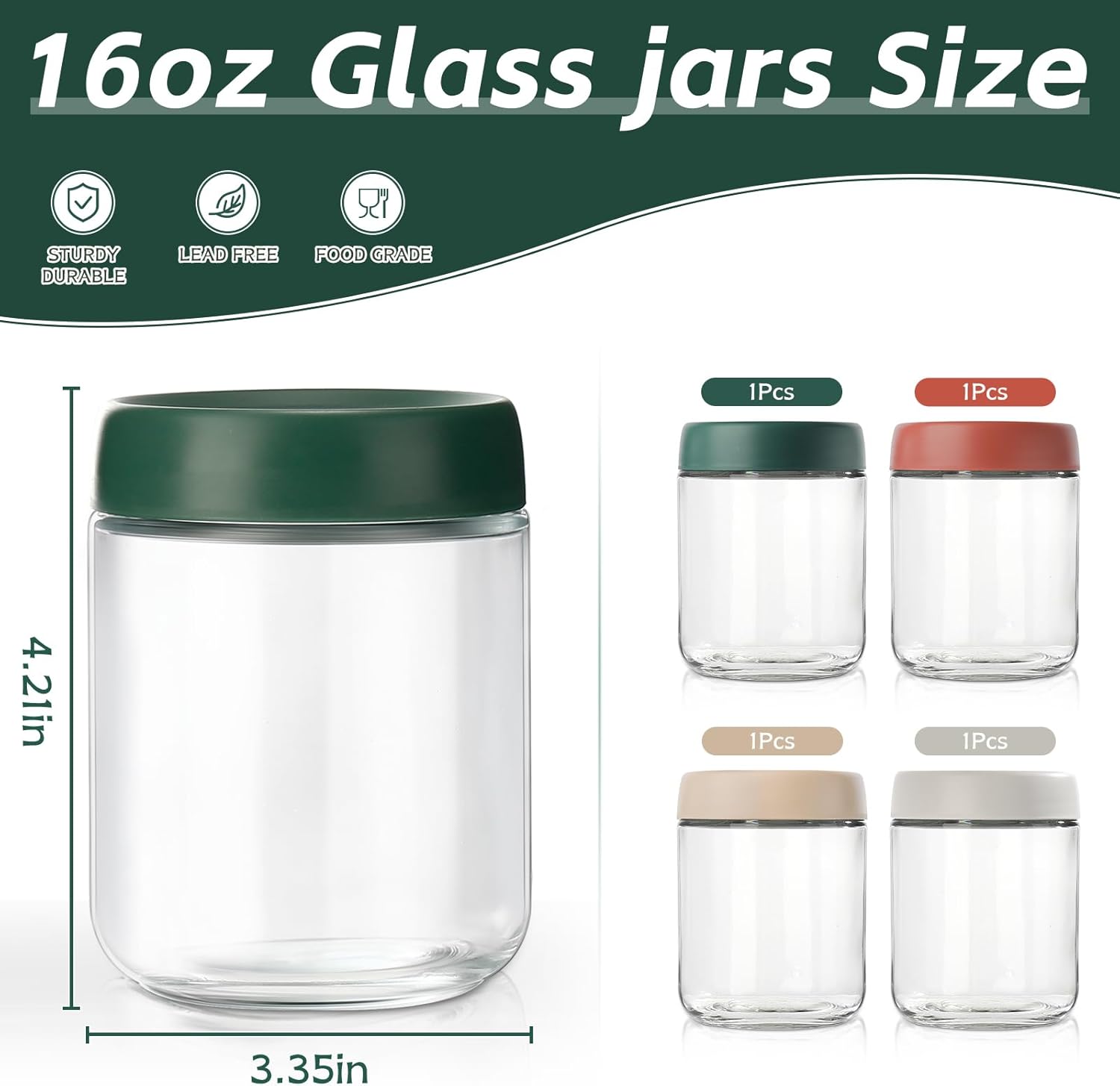 Glass Overnight Oats Container - Meal Prep Glass Containers With Lids recensie en prijs