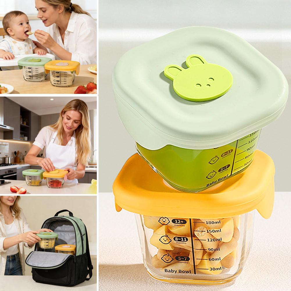 2PCS Glass Steaming Bowl Baby  - Meal Prep Menu recensie en prijs