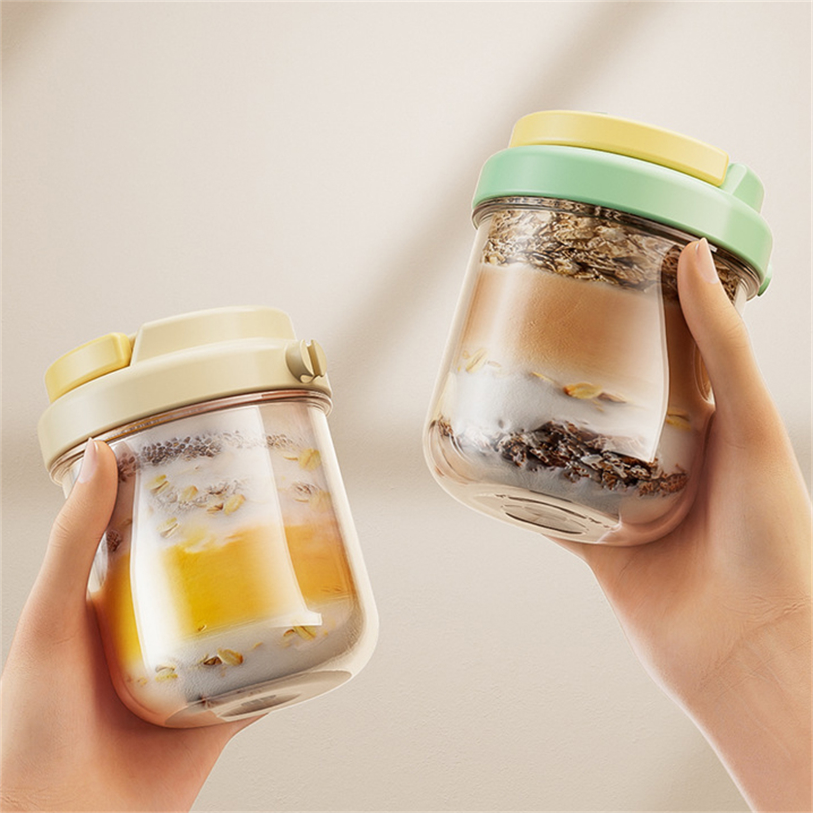 Breakfast Cup Portable Oatmeal - Meal Prep Oatmeal Jars recensie en prijs
