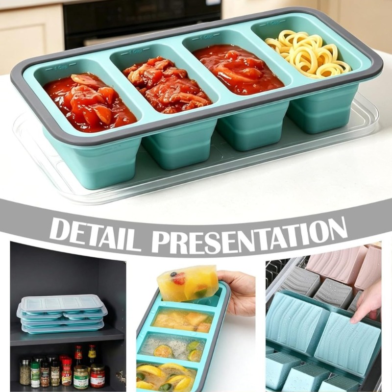 Foldable Silicone Freezer Tray - Meal Prep Menu recensie en prijs