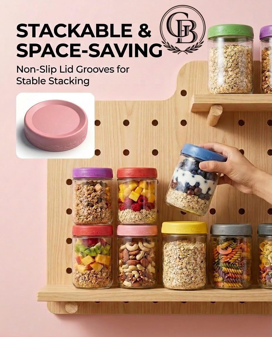 16 OZ 4Pack, Overnight Oats Ja - Meal Prep Glass Containers With Lids recensie en prijs