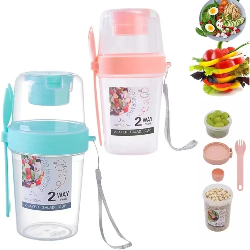 1pc Portable Breakfast Salad C - Meal Prep Oatmeal Jars recensie en prijs