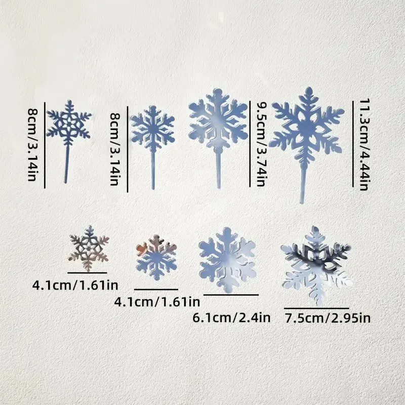 16pcs Snowflake Cupcake Topper - Meal Prep Frozen recensie en prijs