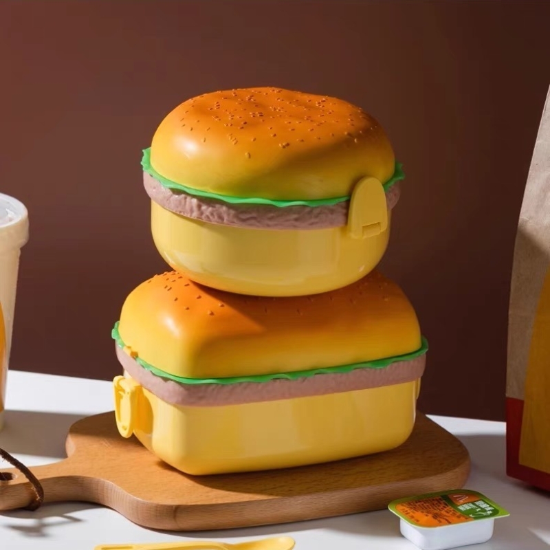 Hamburger Lunch Box Double Tie - Meal Prep Lunch Boxes recensie en prijs
