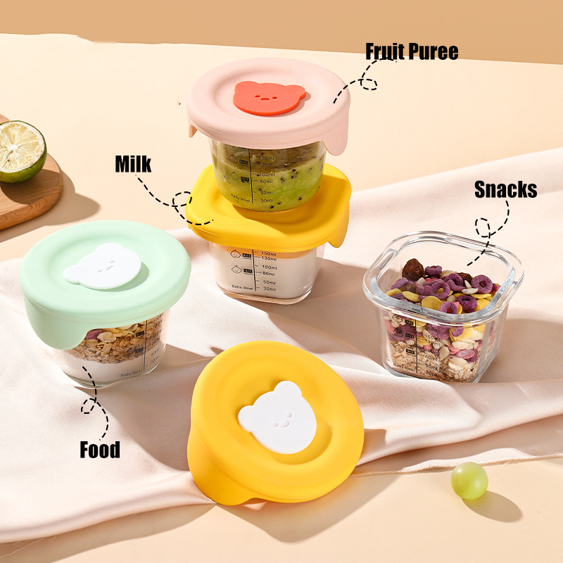 180ml Glass Baby Food Storage  - Meal Prep Glass Containers Oven Safe recensie en prijs