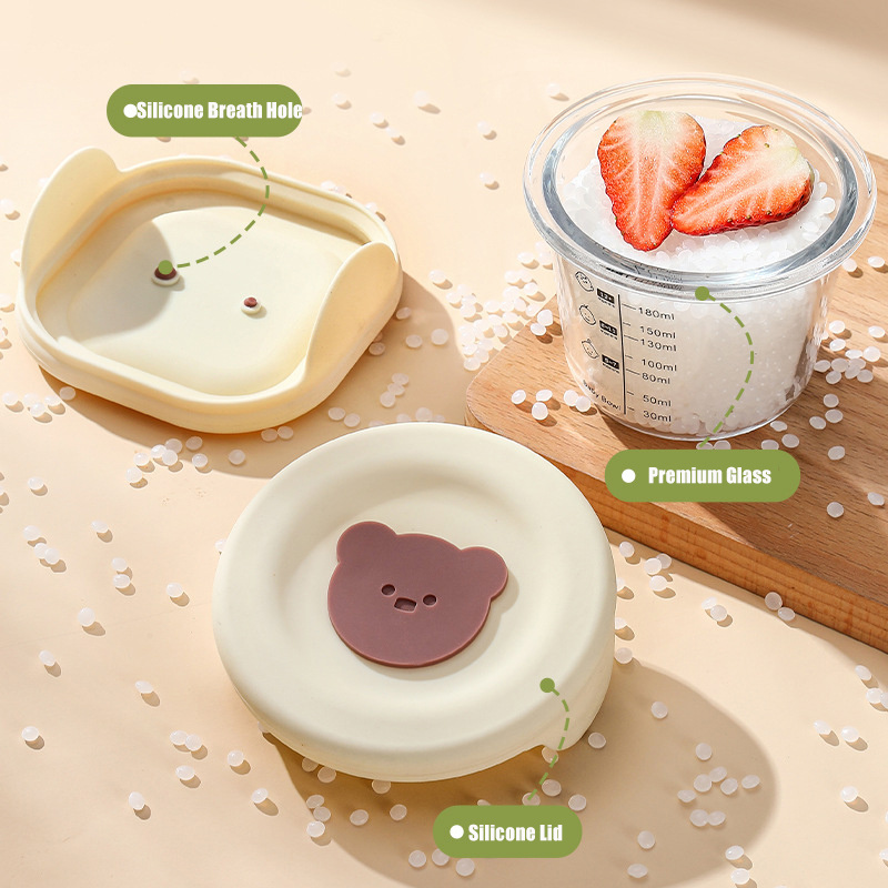180ml Glass Baby Food Storage  - Meal Prep Glass Containers Oven Safe recensie en prijs