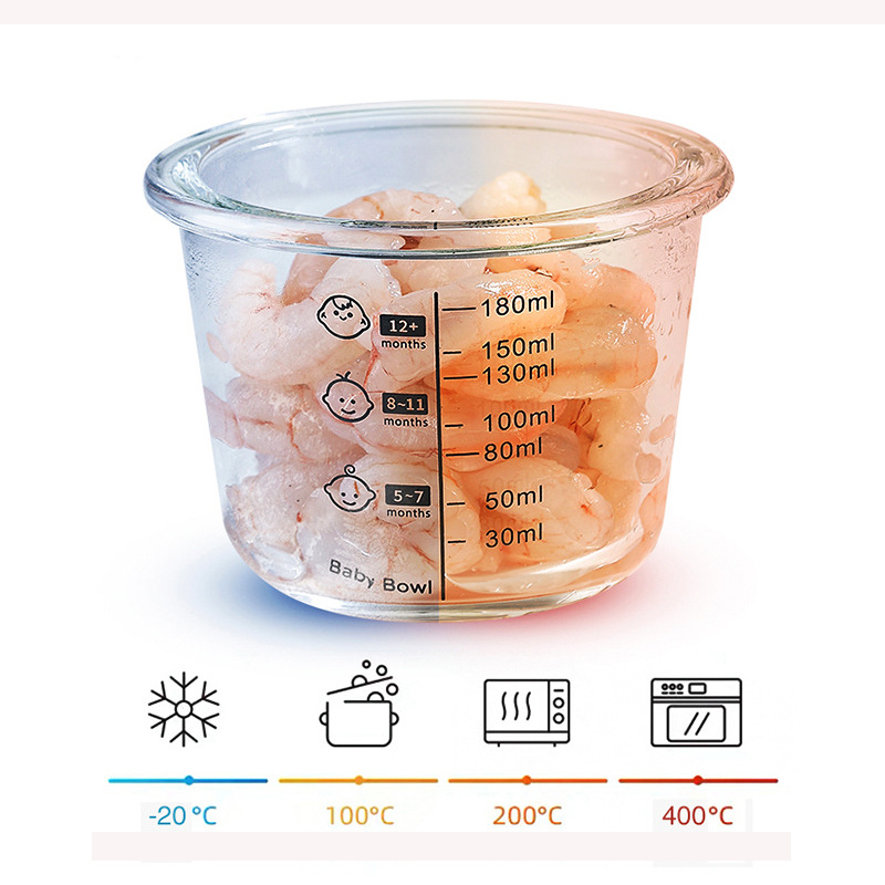 180ml Glass Baby Food Storage  - Meal Prep Glass Containers Oven Safe recensie en prijs