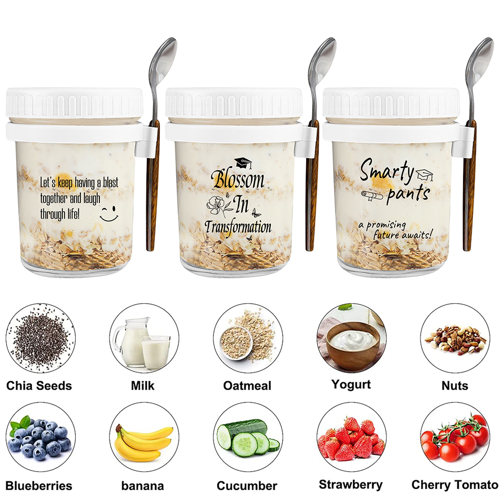Milk Cereal Fruit Oatmeal Jars - Meal Prep Oatmeal Jars recensie en prijs
