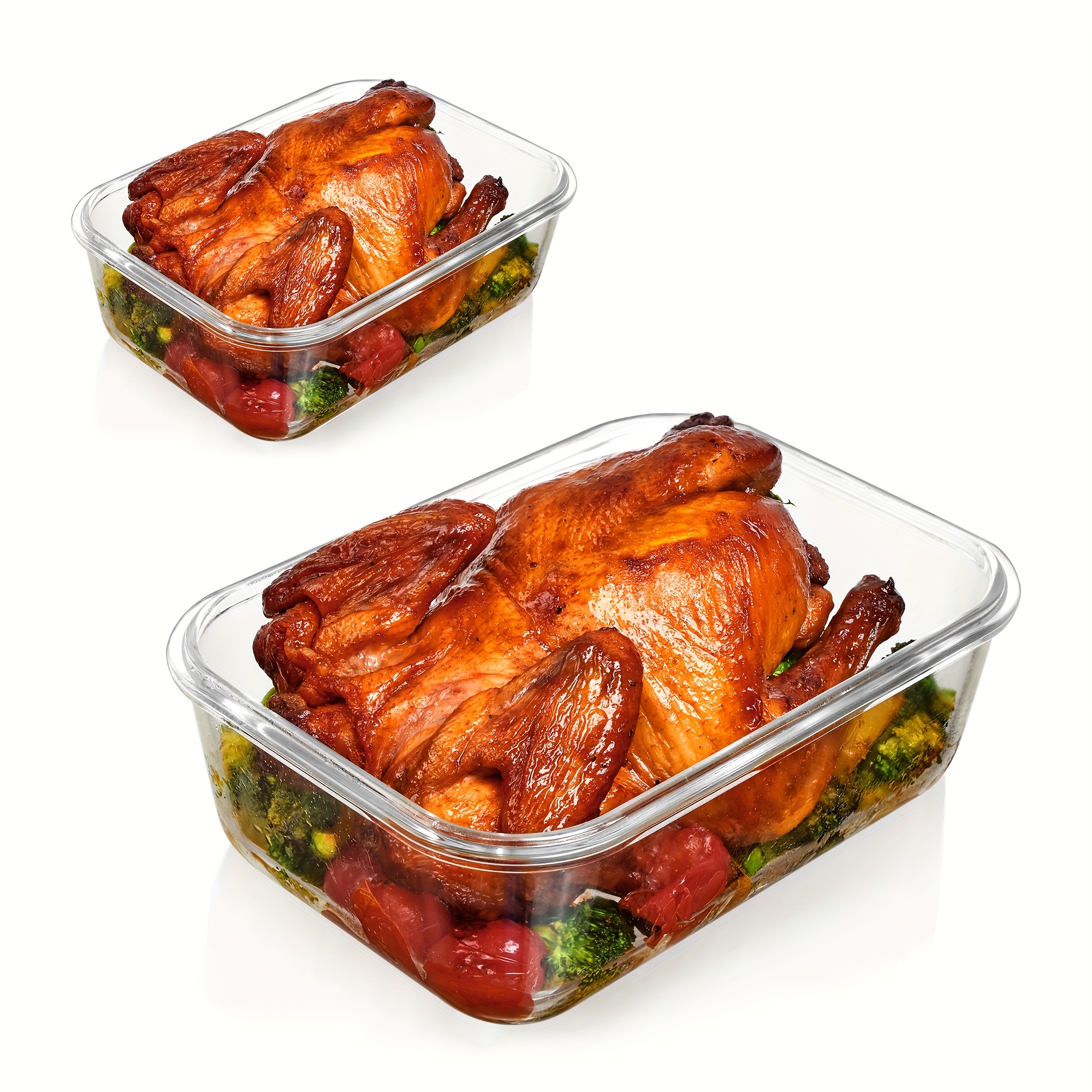 us2Pack 1860ml/ 63oz Large Gla - Meal Prep Glass Containers With Lids recensie en prijs