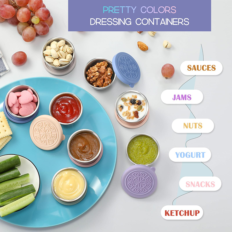 6 Mini Salad Dressing Containe - Meal Prep Lunch Boxes recensie en prijs