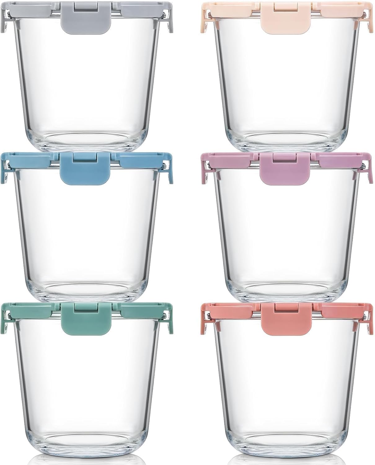 [UPGRADED LID] 6 Sets 3 Cup/24 - Meal Prep Glass Containers With Lids recensie en prijs