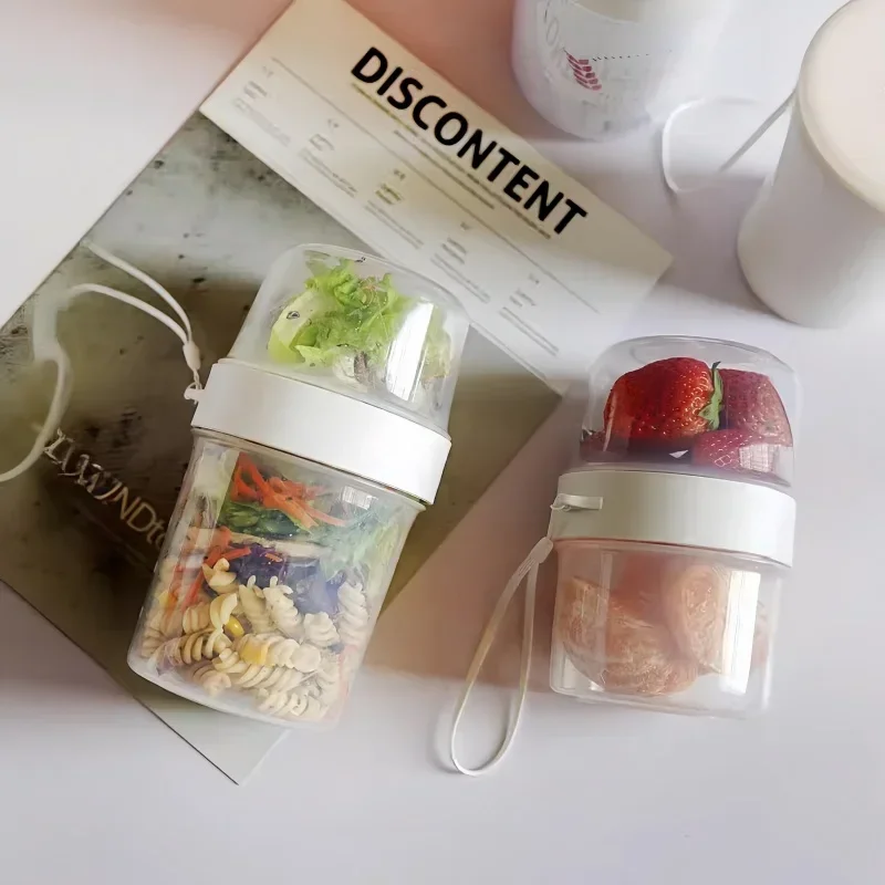 Carry Breakfast Cup Salad Cups - Meal Prep Oatmeal Jars recensie en prijs