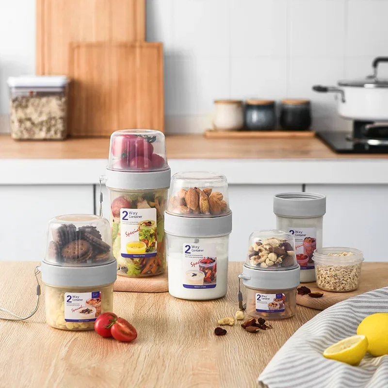 Carry Breakfast Cup Salad Cups - Meal Prep Oatmeal Jars recensie en prijs
